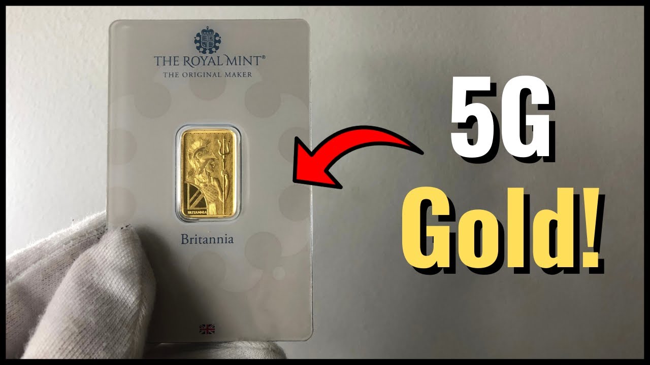 5g Royal Mint Gold Bar - CLOSE UP LOOK!
