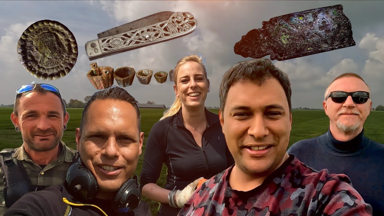Middeleeuwse vondsten na kilometers zoeken: Metaaldetectie op zijn best.