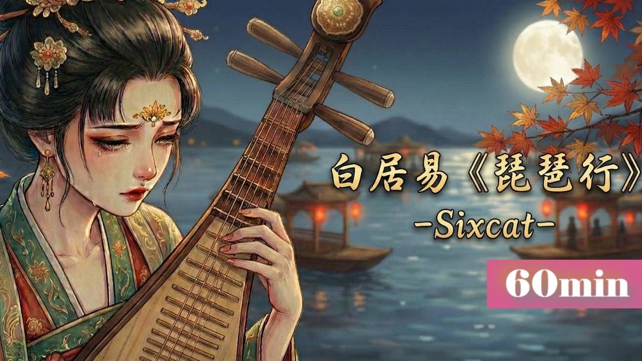 白居易《琵琶行》1小時背誦版-Sixcat