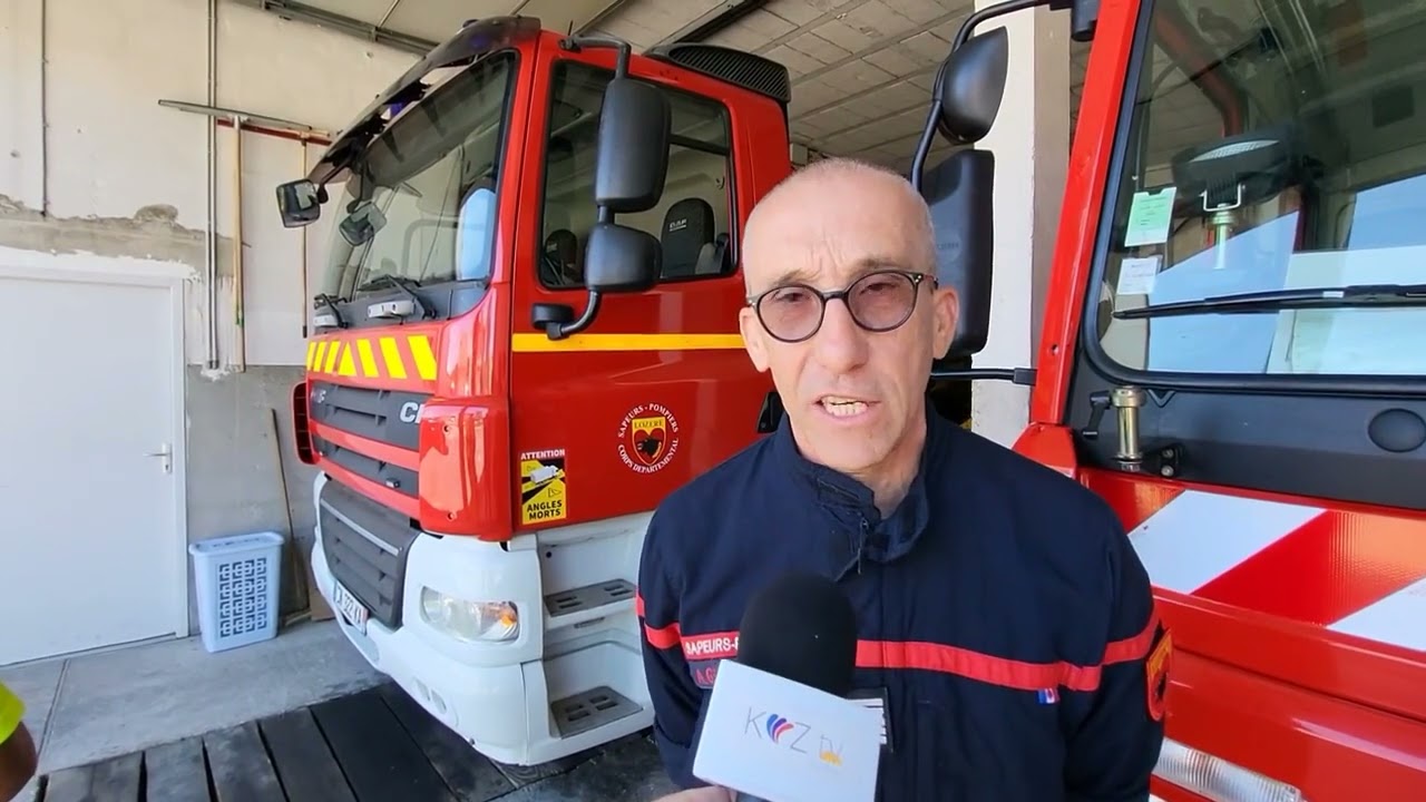En direct de Grandrieu - vol d'un véhicule d'intervention des pompiers