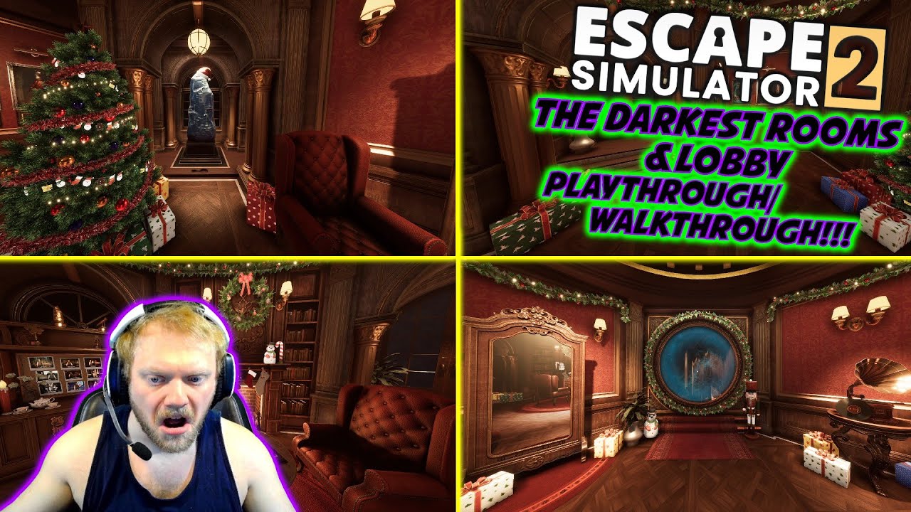 САМЫЕ ТЕМНЫЕ КОМНАТЫ И ВЕСТИБЮЛЬ (Прохождение/Пошаговое руководство) | Escape Simulator 2