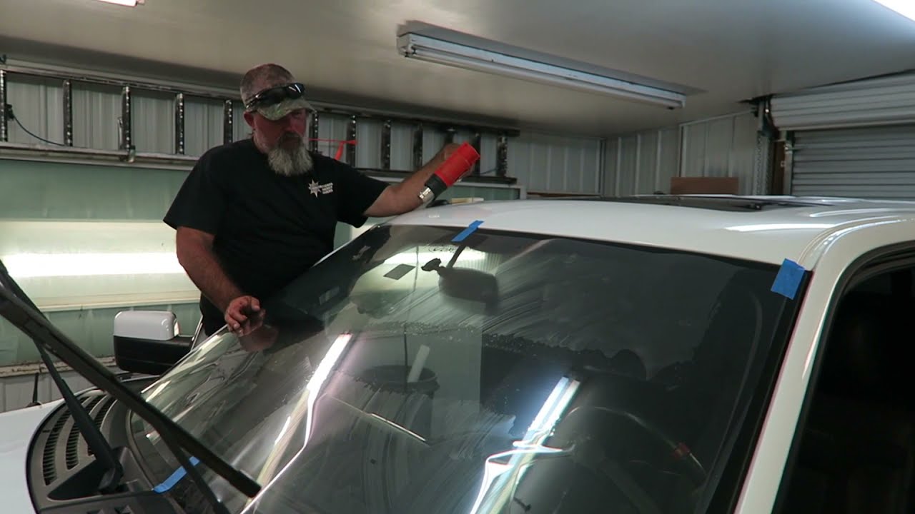 Tinting the Windshield on the Ford Raptor w/ 3M Crystalline 90%