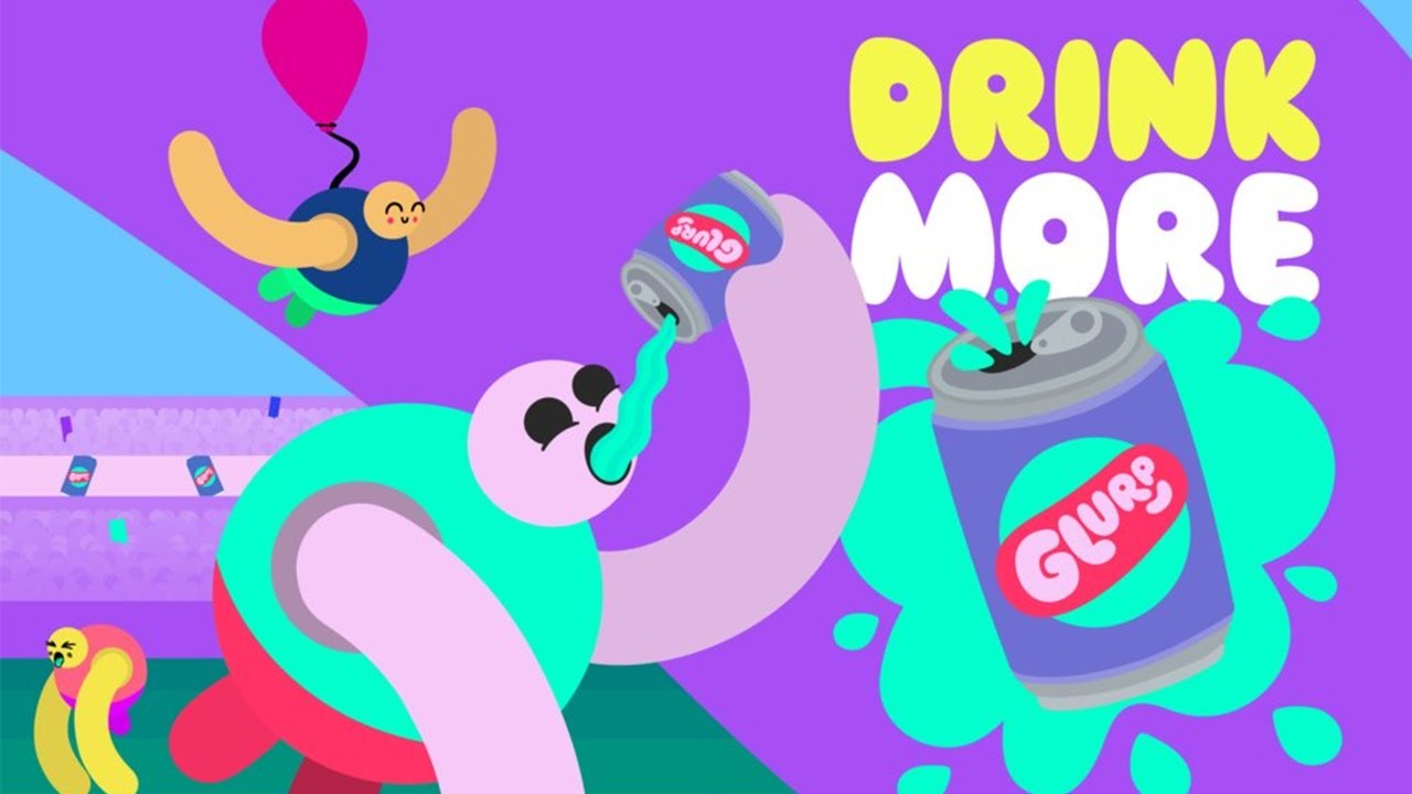 Drink More Glurp - CRAZIEST SPORTS GAMES EVER! (4-Player Gameplay)