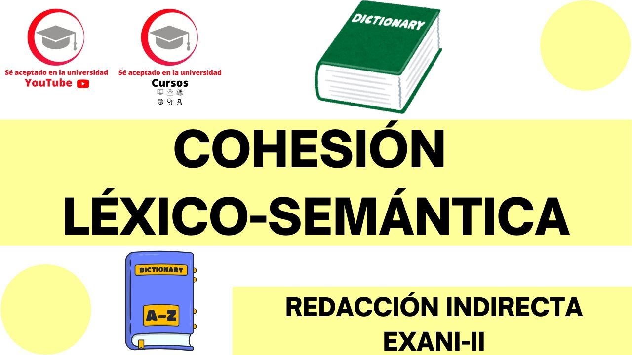 COHESIÓN LÉXICO SEMÁNTICA | CLASE 12 DEL CURSO DE REDACCIÓN INDIRECTA PARA EXANI-II