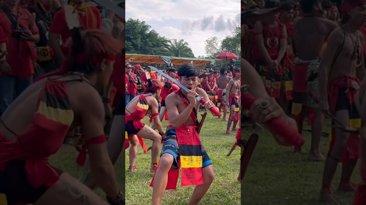Roh Leluhur Merasuk Pasukan Merah Dayak 