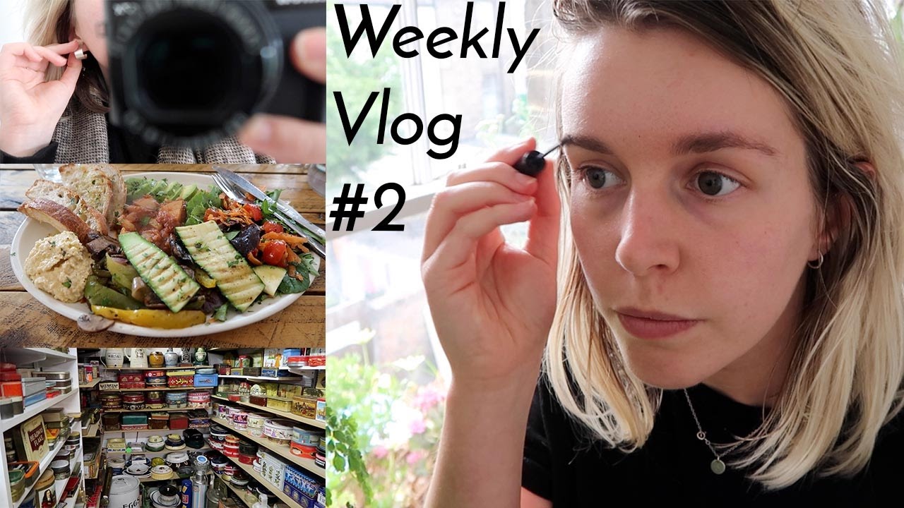 WEEKLY VLOG #2 | Vegan Food, Minimalist Makeup + Junk Shop Treasures