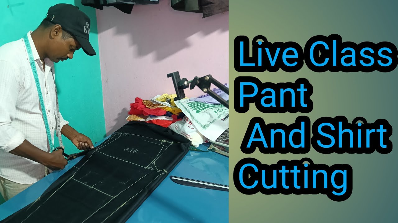 Mahesh tailor Tutorials is live  pant and shirt cutting.
