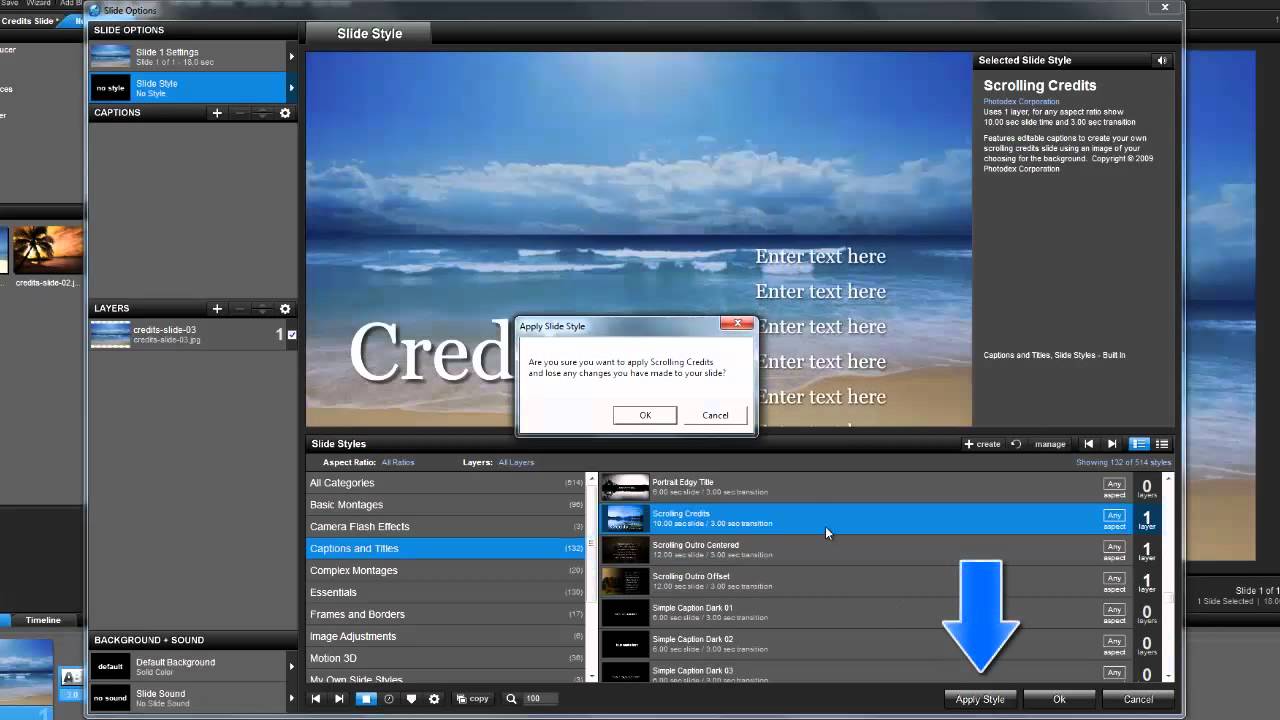 How To Create a Scrolling Credits Slide in ProShow