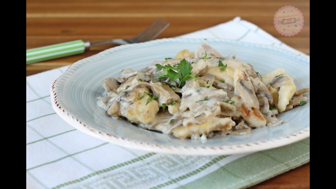 BOCCONCINI DI POLLO CON FUNGHI un secondo piatto buonissimo