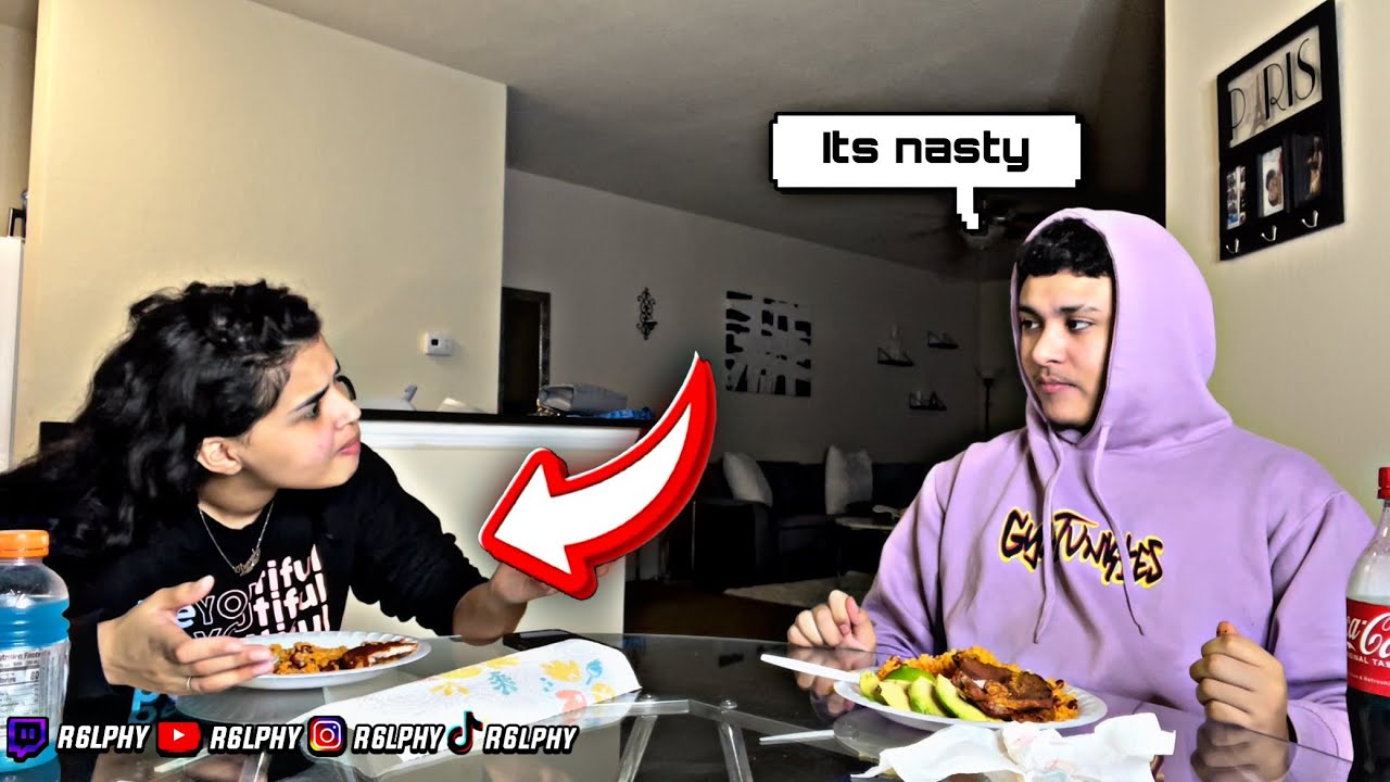 Telling Danysha Her &ldquo;FOOD IS NASTY&rdquo; To See Her Reaction 😳🤮