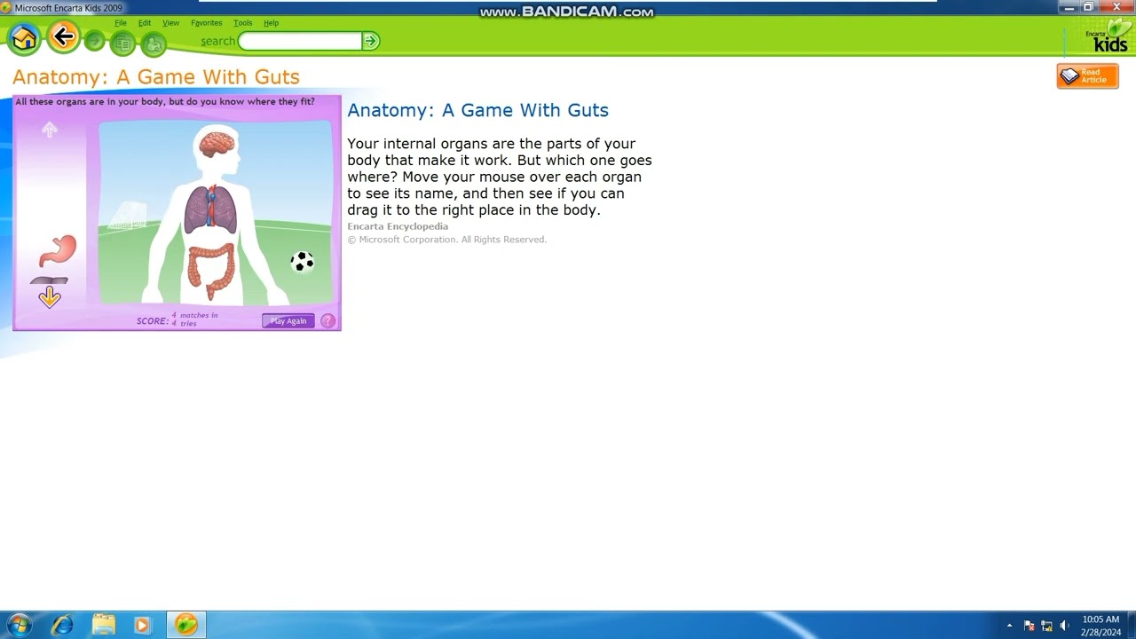 It's 2010 and you're playing Encarta kids on Windows 7 #Nostalgia