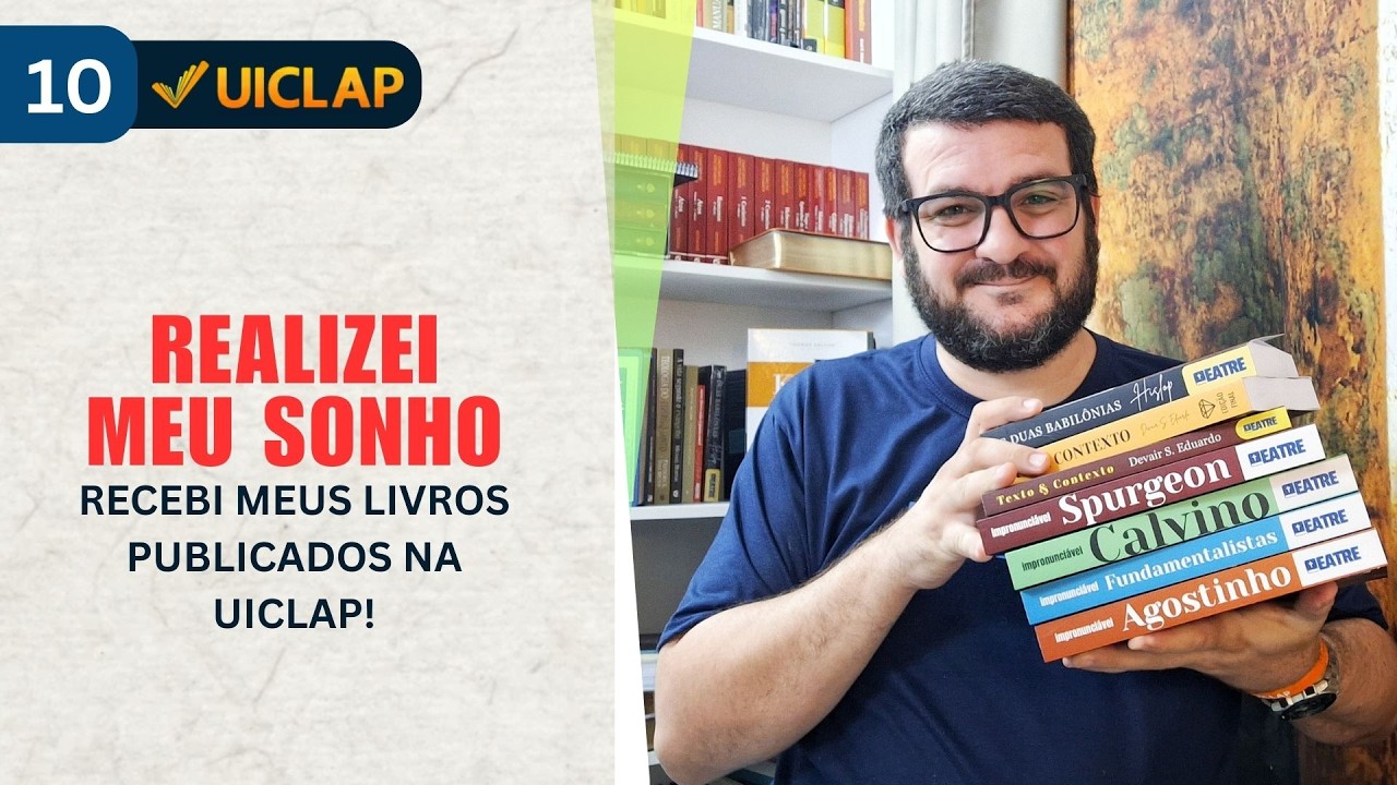 Recebi meus livros publicados pela UICLAP! Realizei meu sonhos!!!