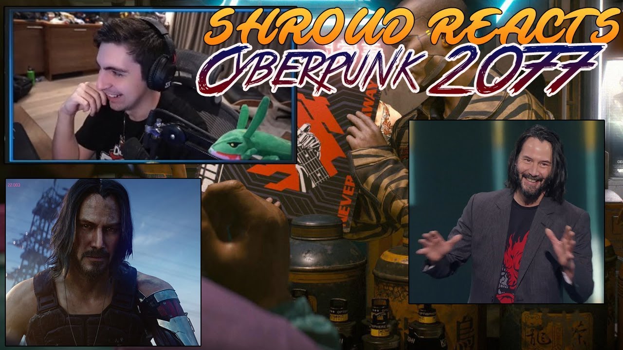Shroud Reacts to Cyberpunk 2077 Reveal at XBOX E3 2019 Featuring Keanu Reeves