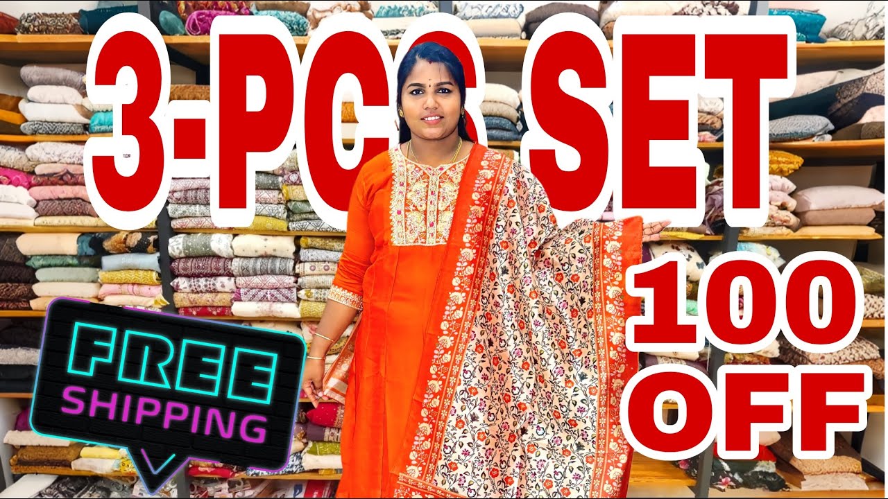 💥 TRADITIONAL 3 PCS SET ரூ.100/OFF& FREE SHIPPING WHATSAPP.8015885551💥￼