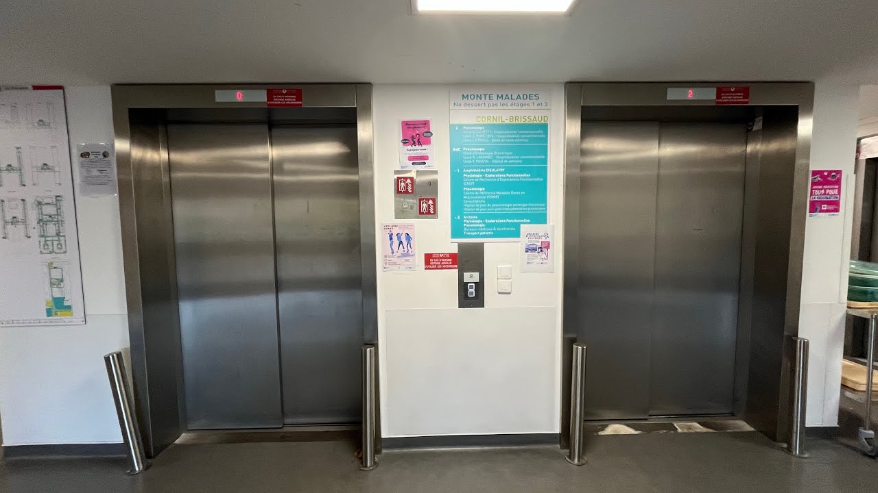 Ascenseurs Schindler - Hôpital Cochin (Bâtiment Cornil-Brissaud) - Paris, France