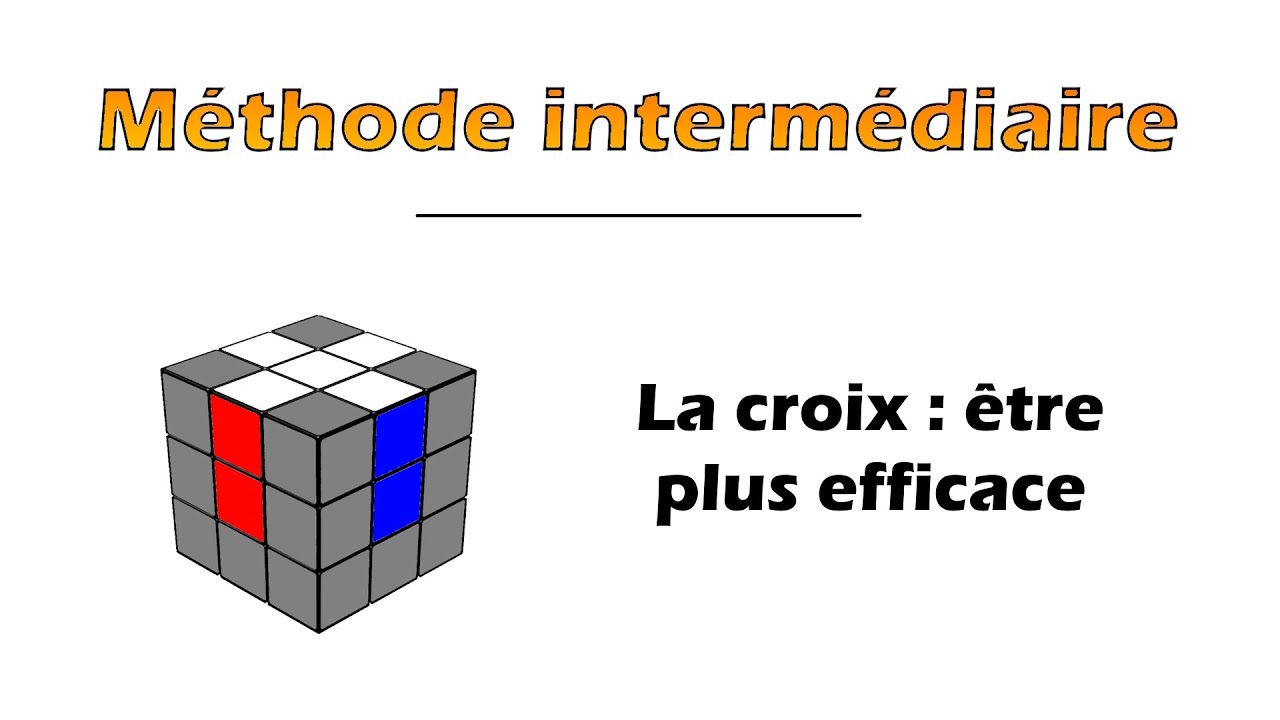 La croix : techniques intermédiaires | Méthode CFOP intermédiaire / Fridrich simplifiée 3x3