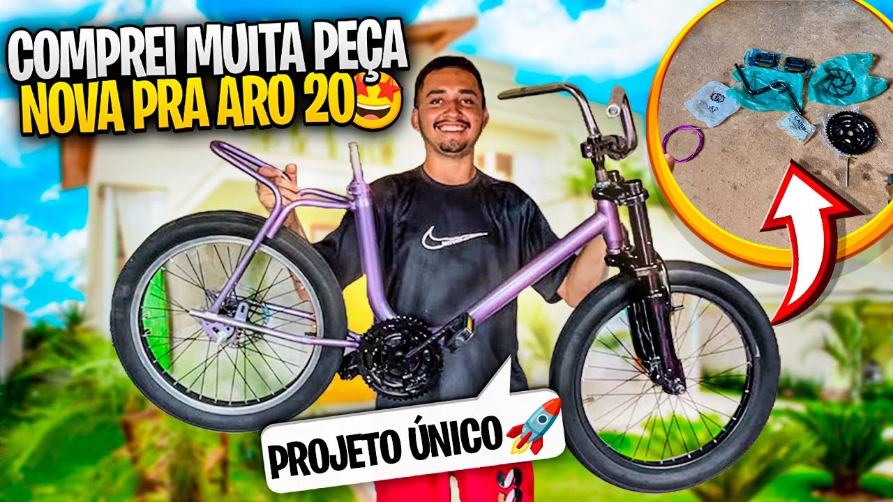 CHEGOU SÓ PEÇA NOVA PRA MINHA NOVA BIKE ARO 20🔥/ vamos fazer a montagem das peças🙏🏻🚀
