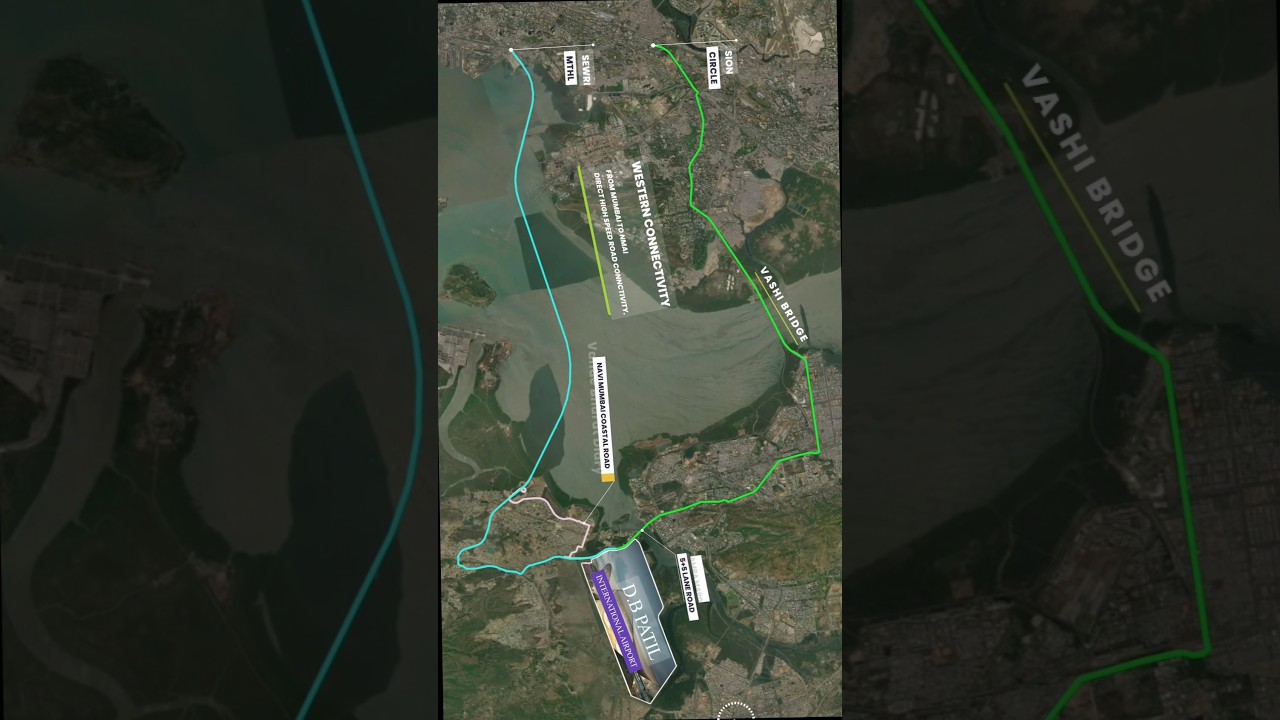 Road Connectivity to Navi mumbai International Airport From Mumbai &  MMM #shorts #nmia #airport