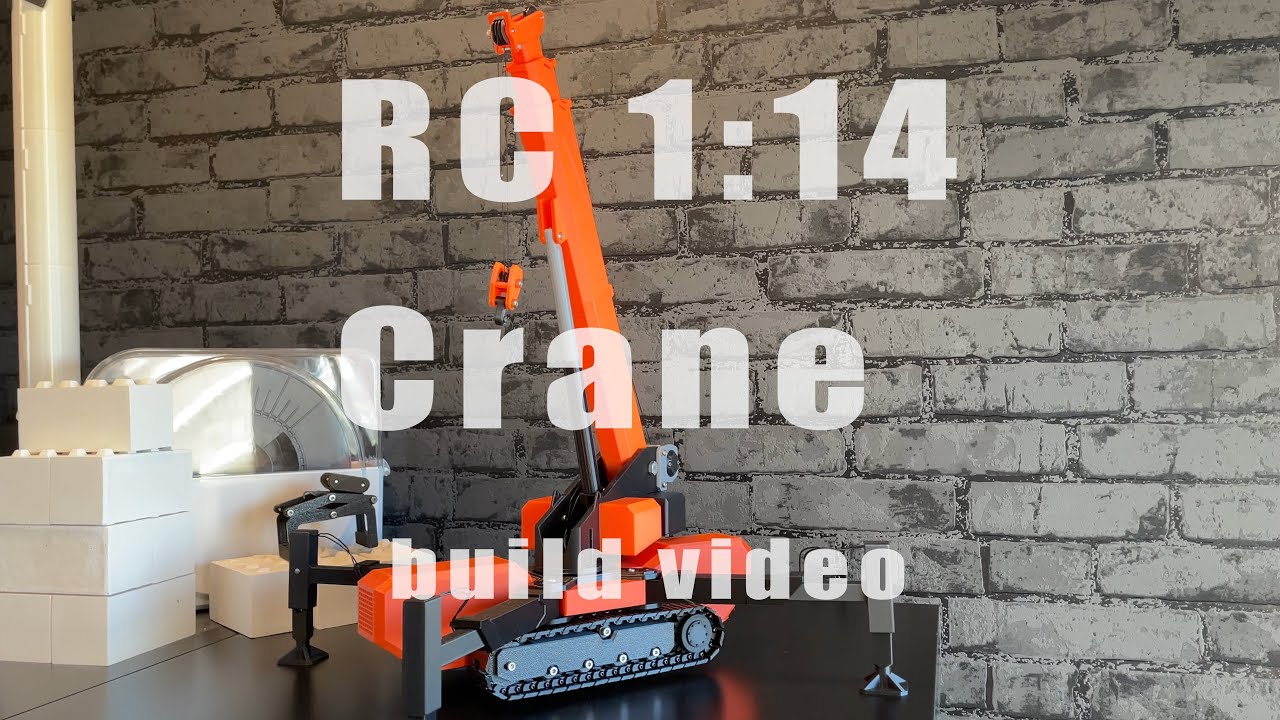 RC Crane 1/14 BUILD VIDEO! 3D printed rc mobile crane