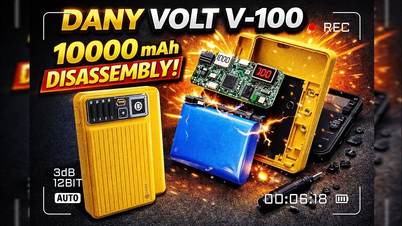 Dany Volt V-100 Power Bank Disassembly | Complete Teardown