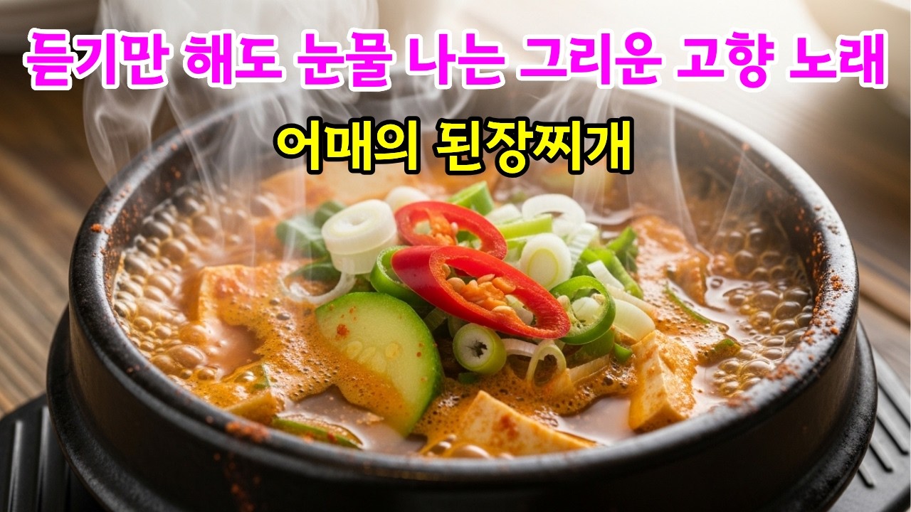 [인생곡] 어매의 된장찌개 🍲 듣기만 해도 눈물 나는 그리운 고향 노래 #트로트