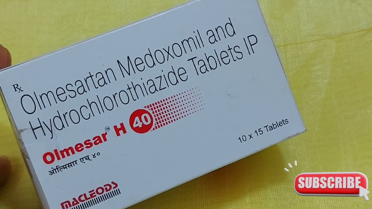 हाय ब्लडप्रेशर ( हाइपर टेंशन )की दवा / Olmisar -H40 tablet , dose / olmesartan & hydrochlorothiazide