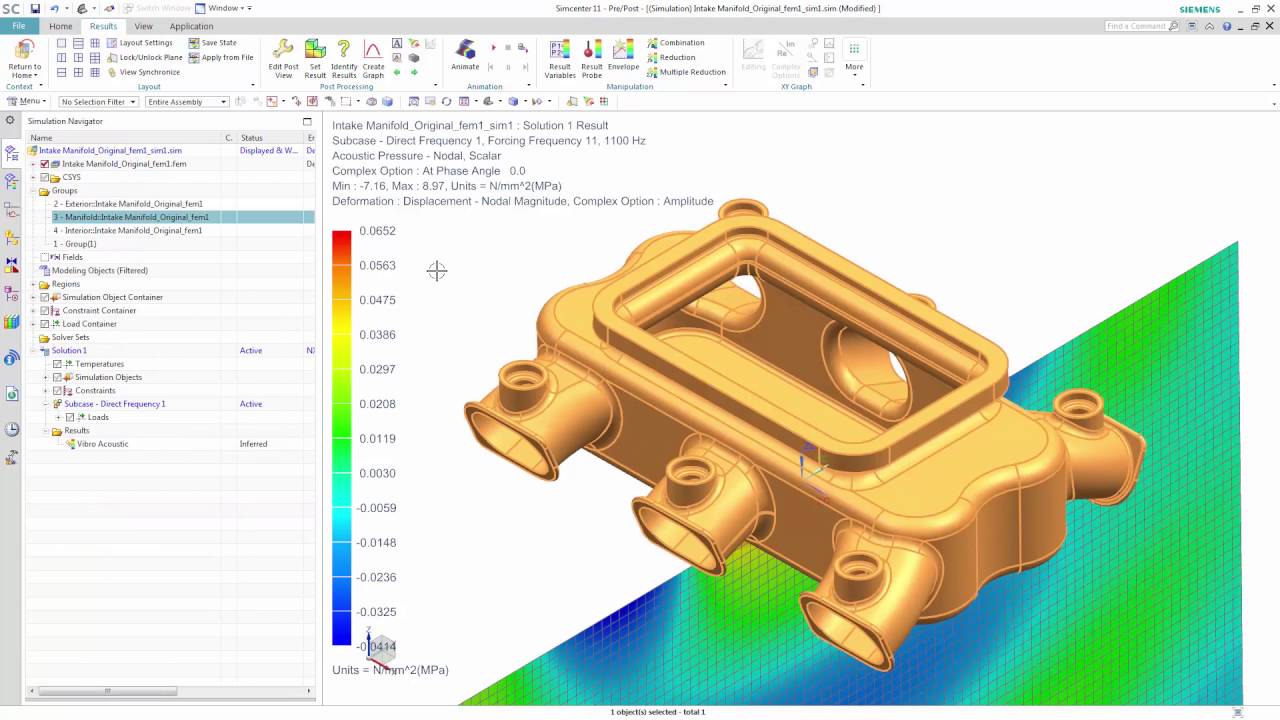 Simcenter 3D - Air intake manifold acoustic performance #HowToSimcenter3D