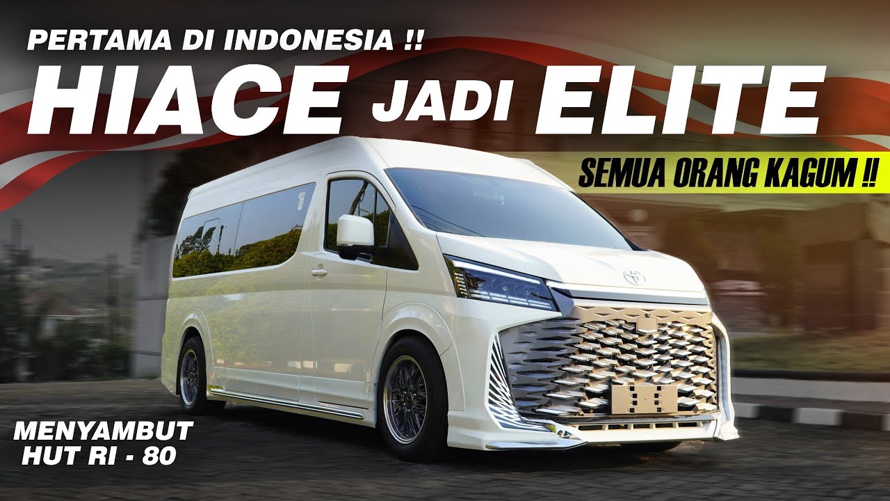 MODIF XTREME HIACE SUPER MEWAH !! FACELIFT ALA LEXUS + INTERIOR FULL BLACK