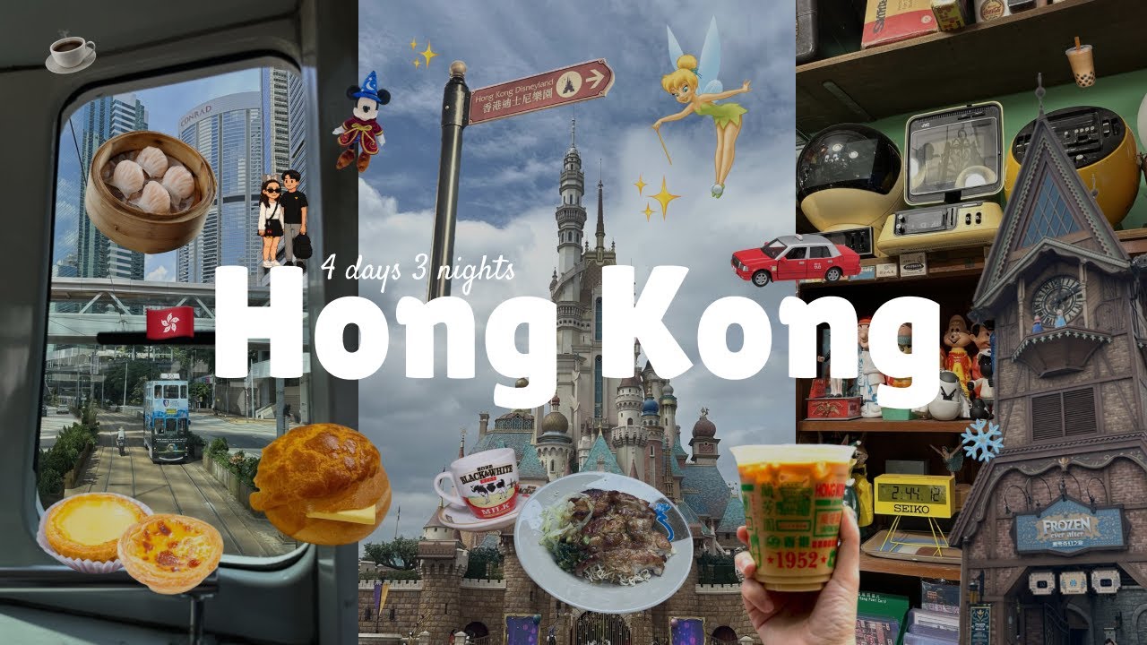 4 Days in Hong Kong 🇭🇰 | Disneyland, Victoria Peak & Food Adventures 🪄🏰🧋