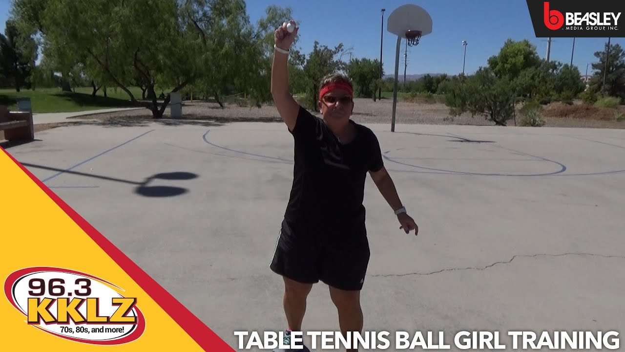 Table Tennis Ball Girl Training with 96.3 KKLZ