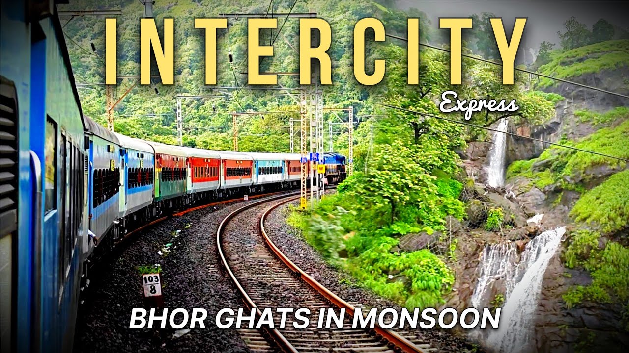 12127 Mumbai Pune Intercity Full Journey | Bhor Ghat in Monsoon | Diesel Traction