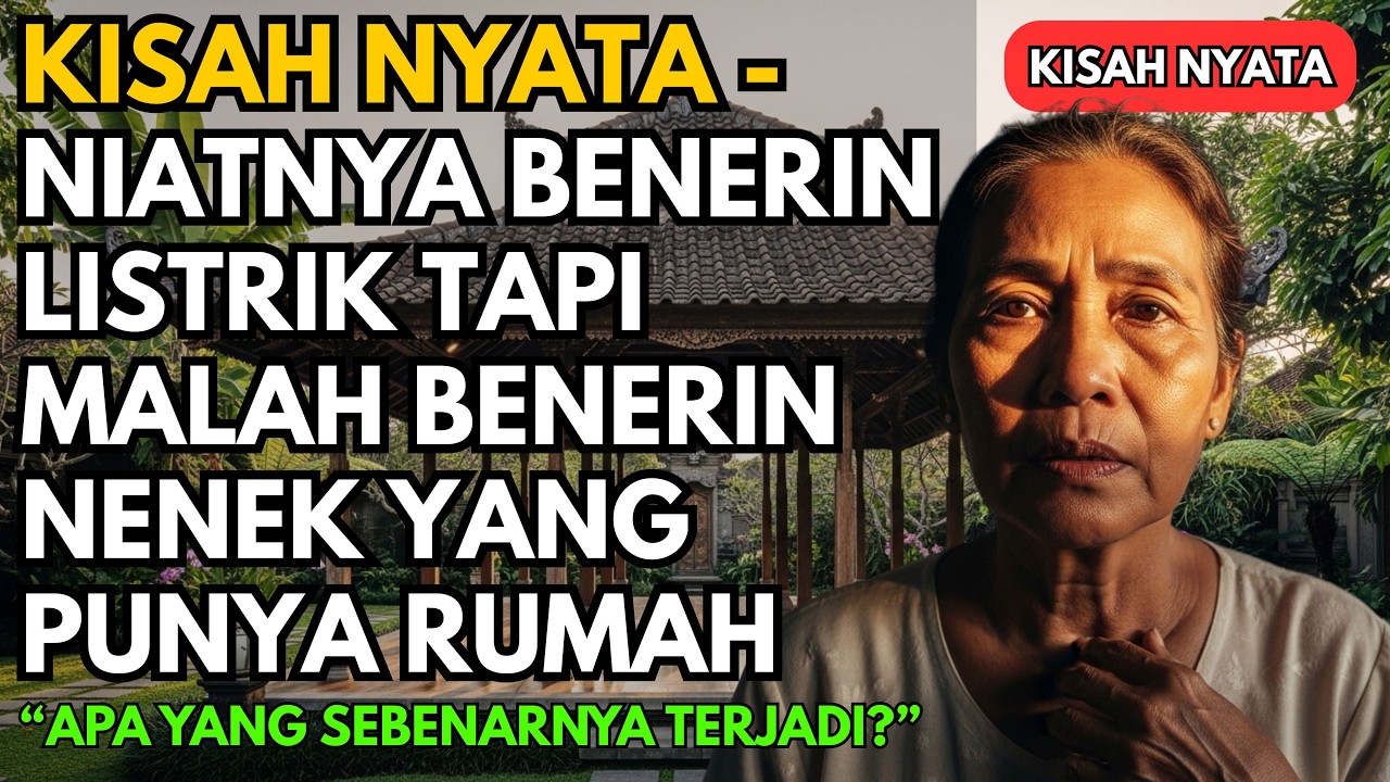 KISAH NYATA - NIATNYA BENERIN LISTRIK TAPI MALAH BENERIN NENEK YANG PUNYA RUMAH