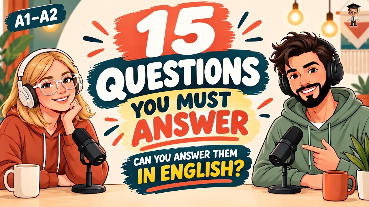15 Questions Every English Learner Should Be Able to Answer | English Conversation Practice