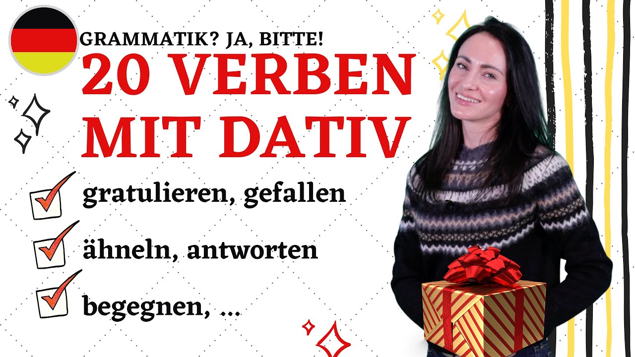 🇩🇪20 VERBEN MIT DATIV