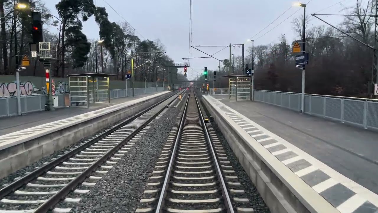 S7 Frankfurt Hbf - Riedstadt Goddelau 4K Neue Riedbahn