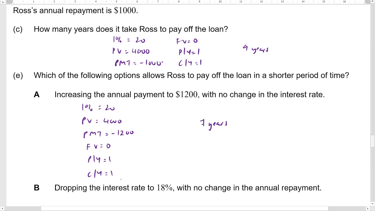 T1 W9 Lesson 1 Example 3 Solutions on the ClassPad Video