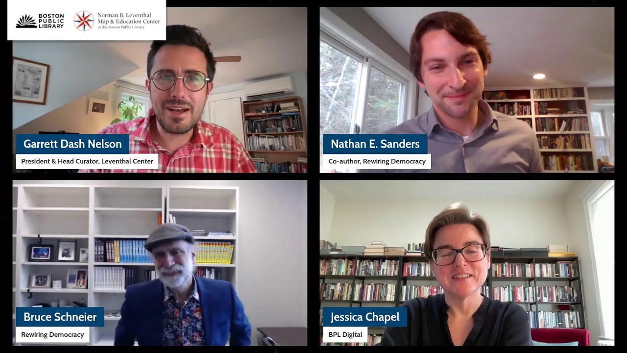 Author Talk: Nathan Sanders and Bruce Schneier on AI and Democracy