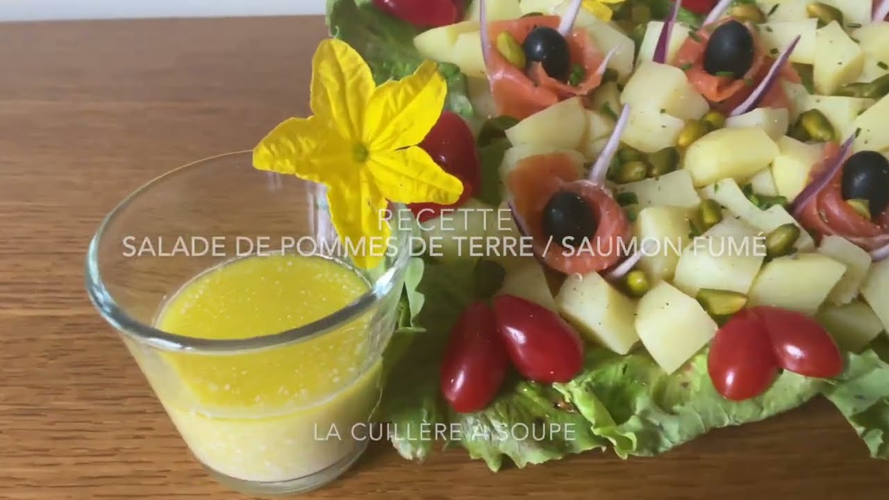 SALADE DE POMMES DE TERRE / SAUMON FUMÉ - TRÈS  FACILE