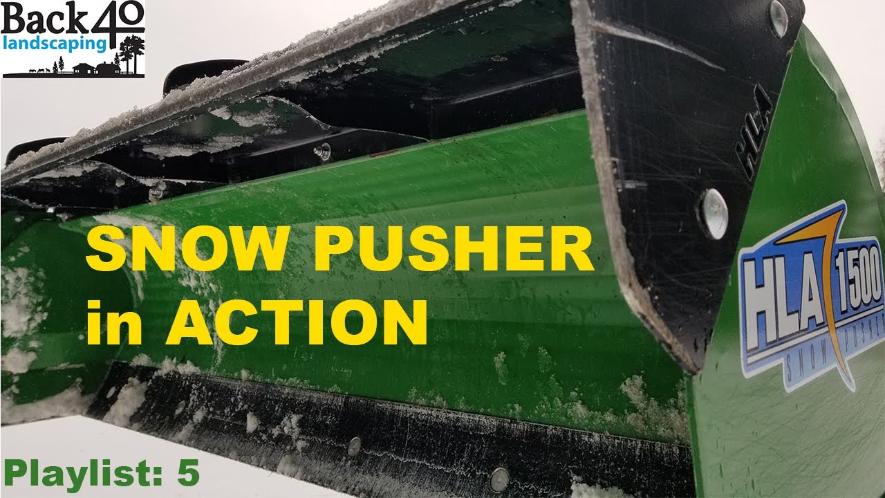 John Deere 1025R with HLA SNOW PUSHER series 5