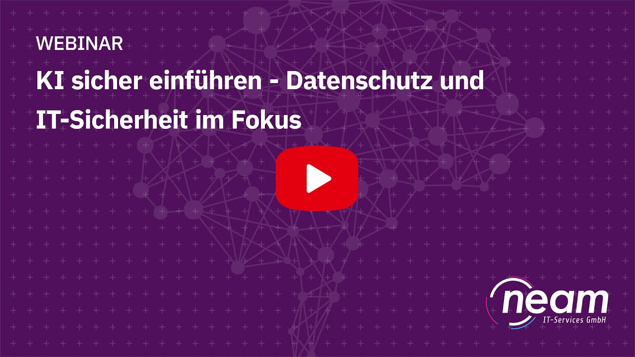 Webinar: KI sicher einführen - Datenschutz und IT-Sicherheit im Fokus