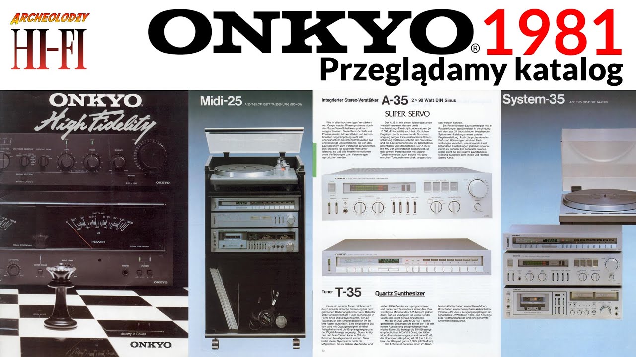 ONKYO  - 1981  -  katalog: Archeolodzy Hi-Fi #10 #PRL