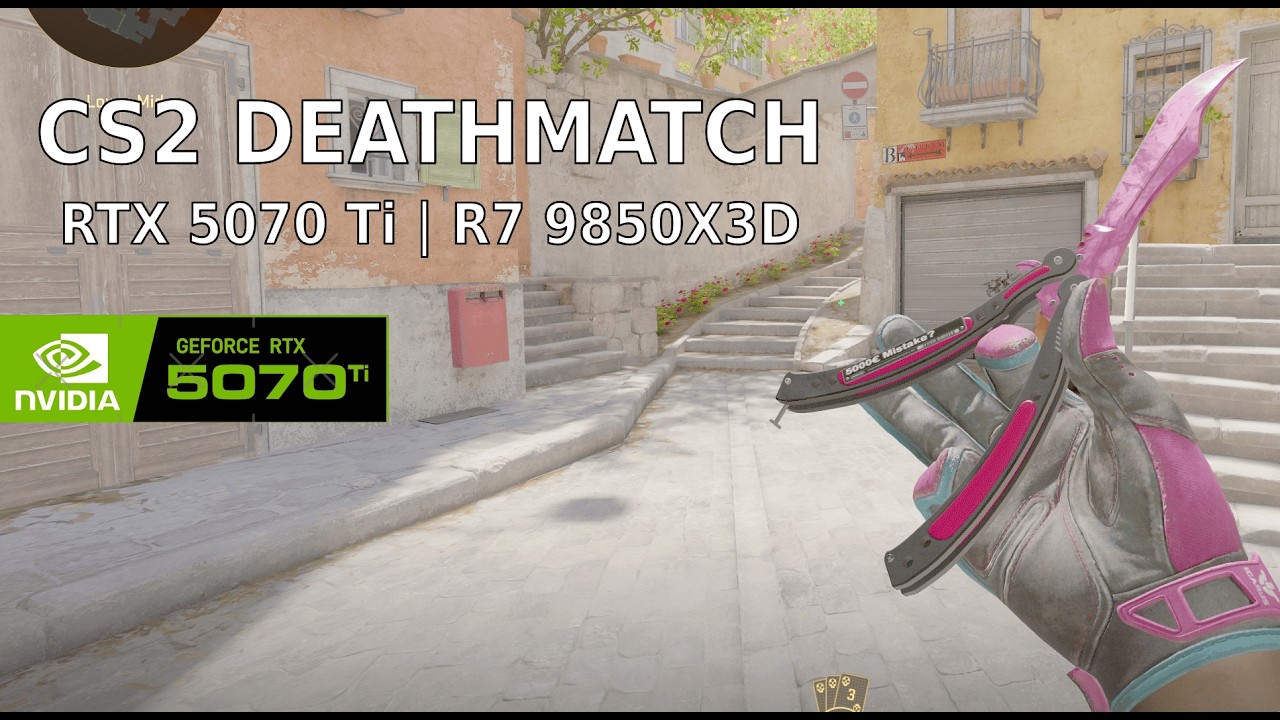 Ryzen 7 9850X3D +RTX 5070 Ti | Counter-Strike 2 | 1920x1080 low settings
