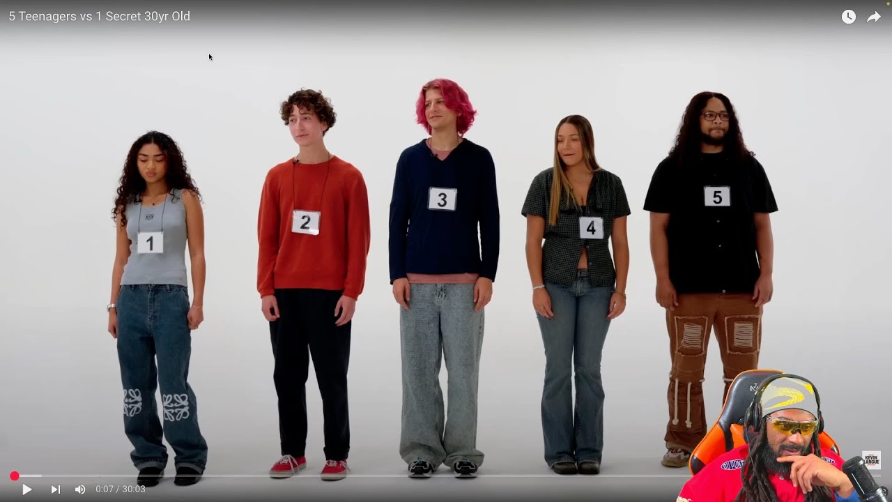 5 TEENAGERS vs 1 SECRET 30yr OLD REACTION!