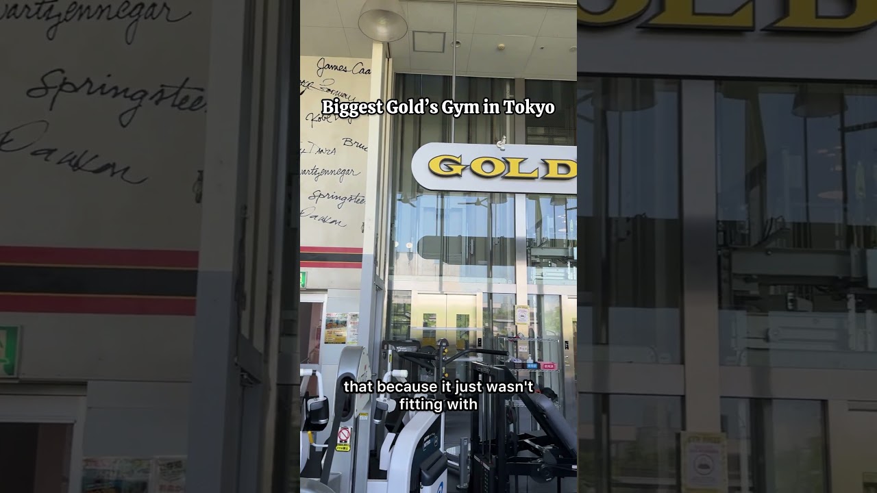 Biggest Gold&rsquo;s Gym in Tokyo! Check it out with me