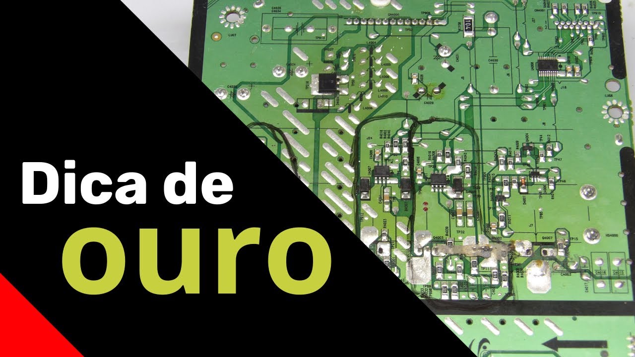 Um Macete para você ter sucesso num conserto de placa de Tvs e outros...