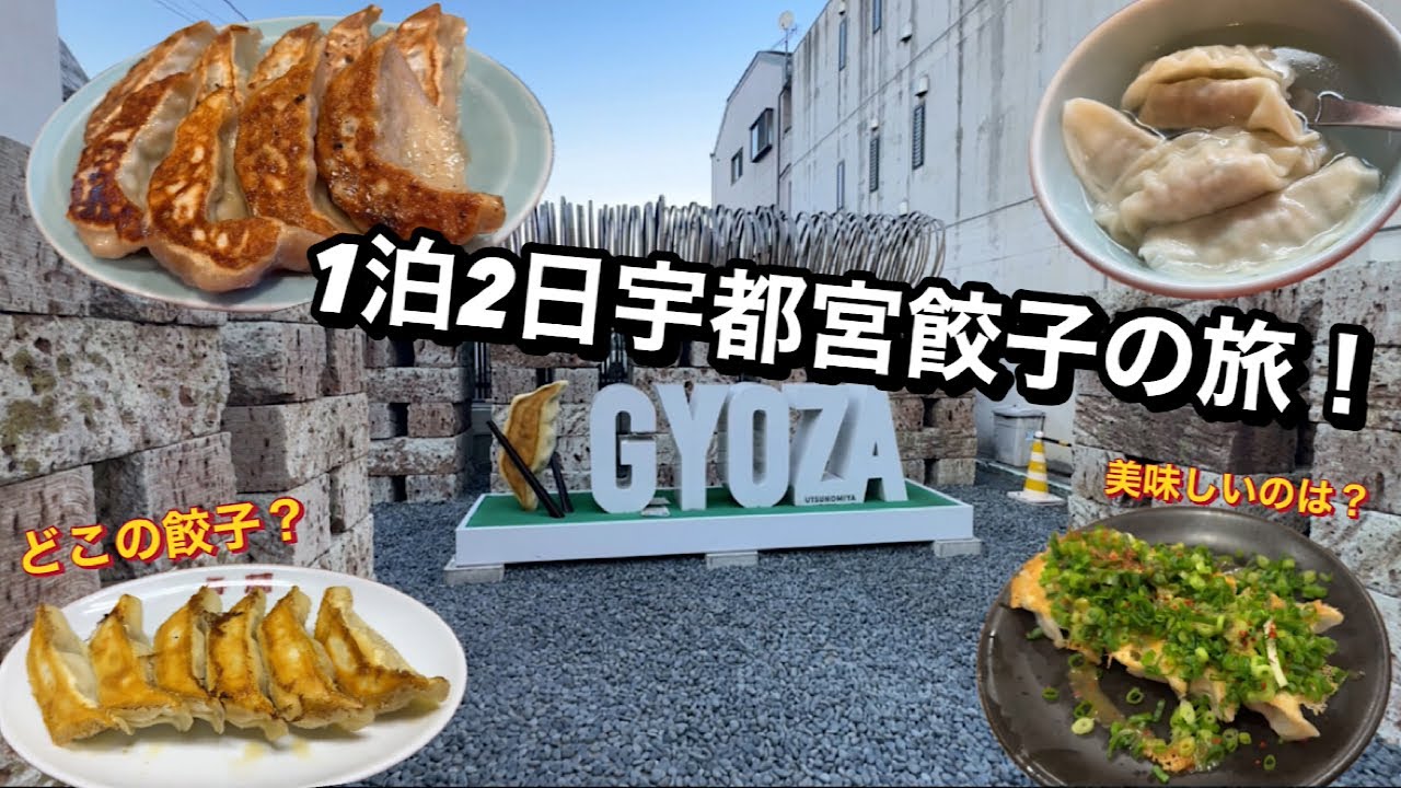 【餃子】1泊2日宇都宮餃子一人旅！餃子ツアー！どこが美味しいの⁈