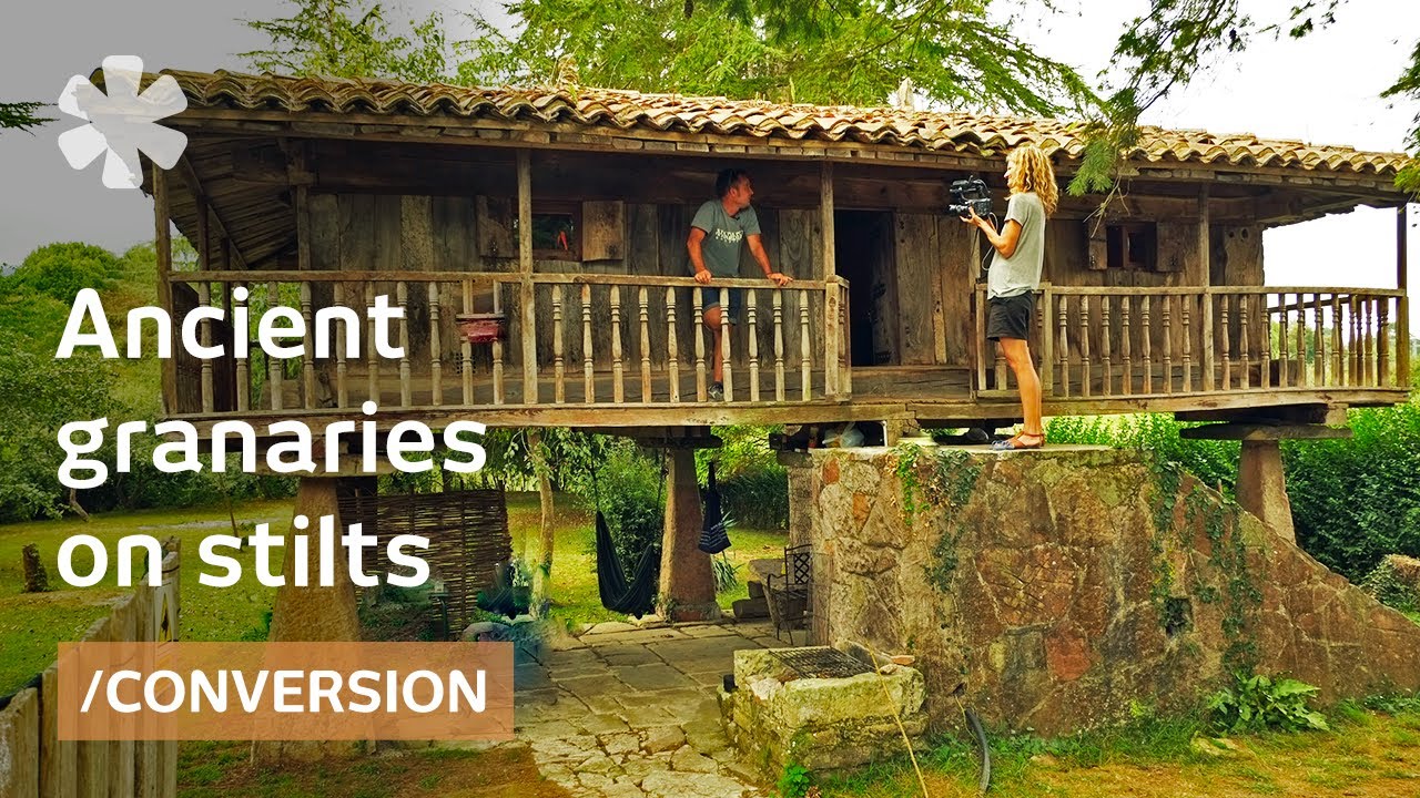 Medieval granary-on-stilts becomes tiny summer cabin in Spain