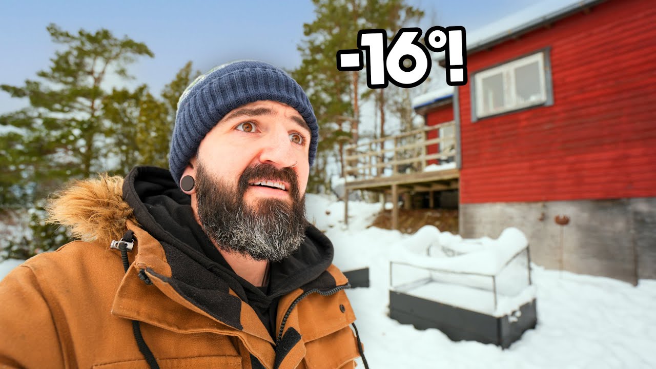Сможет ли наша крошечная хижина пережить зимние морозы?!