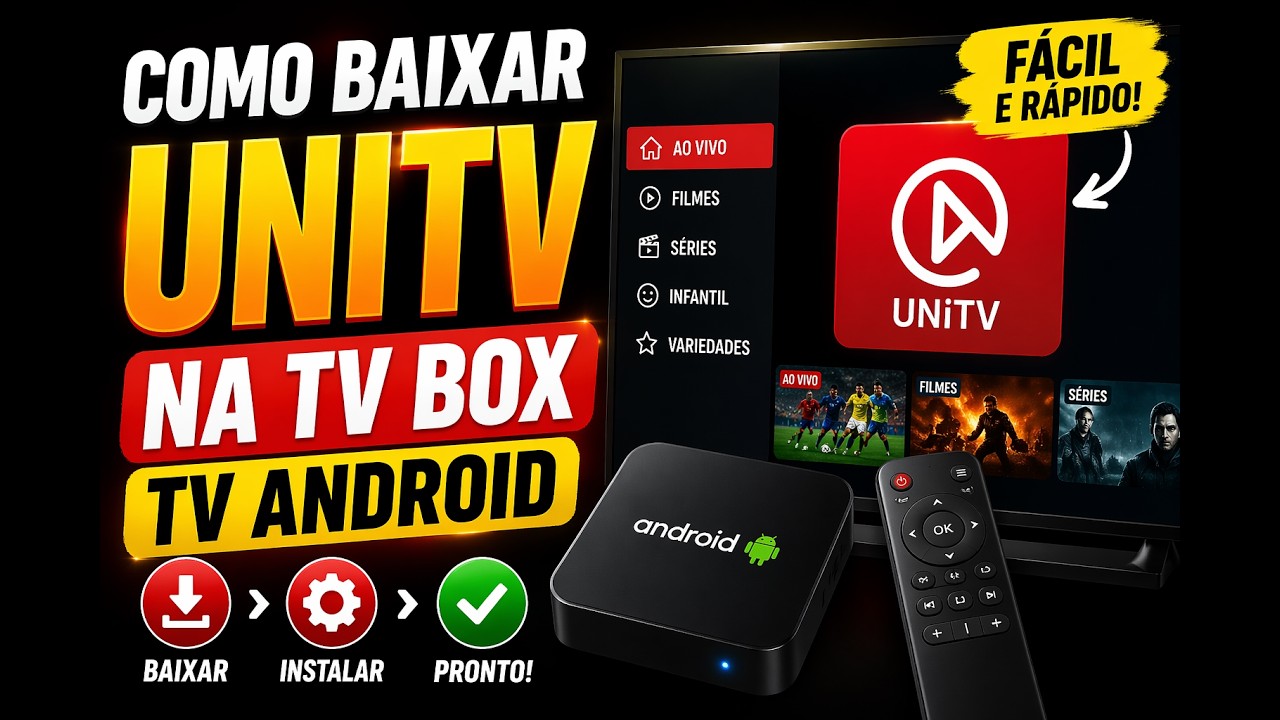 COMO BAIXAR UNiTV NA TV BOX (TV ANDROID) &ndash; F&Aacute;CIL E R&Aacute;PIDO!