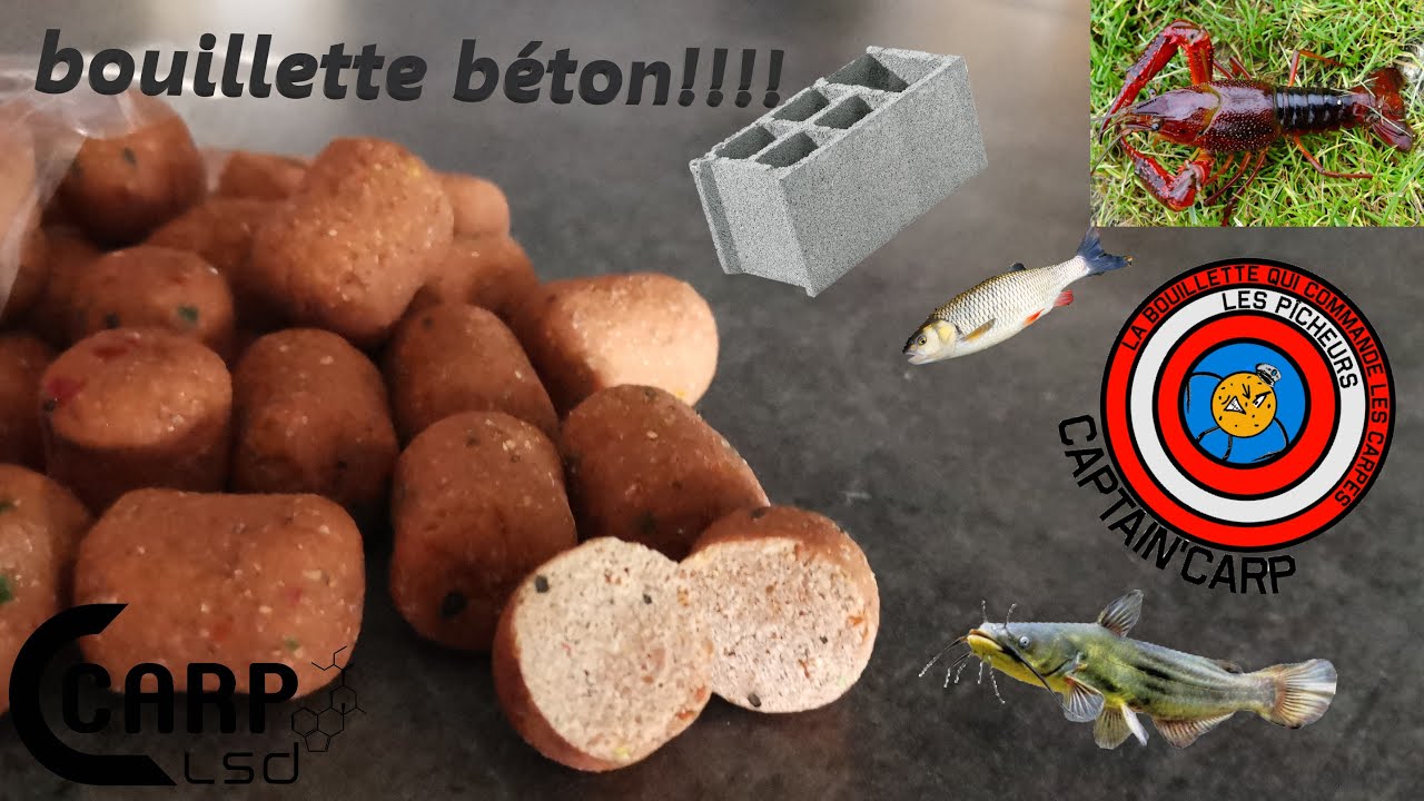 Comment faire des bouillettes béton**anti-écrevisse, chat…**